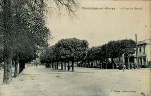 Ansichtskarte / Postkarte Champigny sur Marne Val de Marne, Marktplatz