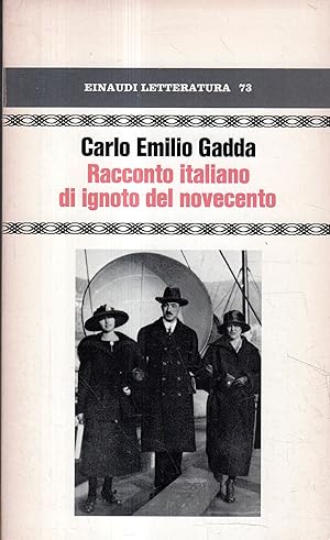 Prima Edizione! Racconto italiano di ignoto del Novecento : (Cahier d'etudes)