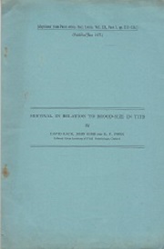 Bild des Verkufers fr Survival in Relation to Brood-size in Tits. zum Verkauf von Buchversand Joachim Neumann