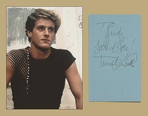 Seller image for Timothy Van Patten - Rare signed card + Photo - 1984 for sale by PhP Autographs