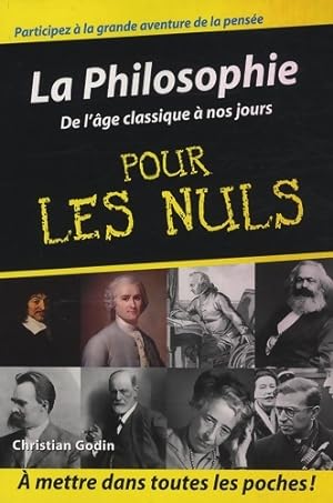 Bild des Verkufers fr Philosophie Poche Pour les nuls Tome II - Christian Godin zum Verkauf von Book Hmisphres