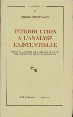 Seller image for Introduction ? l'analyse existentielle - Ludwig Binswanger for sale by Book Hmisphres