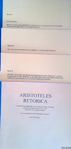 Bild des Verkufers fr Aristoteles Retorica; Boek II; Boek III; Boek IV (4 delen) zum Verkauf von Klondyke