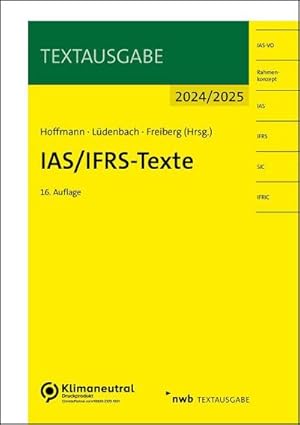 Immagine del venditore per IAS/IFRS-Texte 2024/2025 venduto da BuchWeltWeit Ludwig Meier e.K.