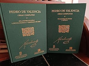 Imagen del vendedor de OBRAS COMPLETAS vol. V: RELACIONES DE INDIAS. Tomo 1: Nueva Granada y Vioreinato de Per. Tomo 2: Mxico. a la venta por Librera J. Cintas