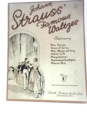 Bild des Verkufers fr Johann Strauss Famous Waltzes for Pianoforte zum Verkauf von World of Rare Books