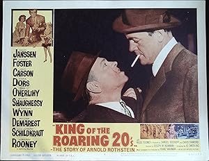 Imagen del vendedor de King of the Roaring 20's Lobby Card #4 1961 Mickey Rooney! a la venta por AcornBooksNH