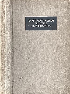 Early Nottingham printers and printing