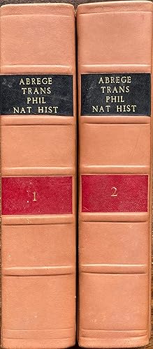 Abrégé des Transactions Philosophiques, première partie: histoire naturelle (t. 1 & 2 only)
