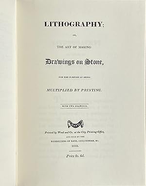 Imagen del vendedor de Henry Bankes's treatise on lithography a la venta por Acanthophyllum Books