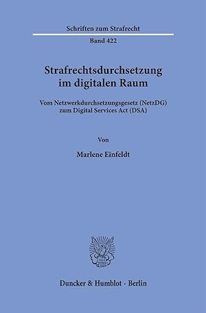 Imagen del vendedor de Strafrechtsdurchsetzung im digitalen Raum. a la venta por moluna
