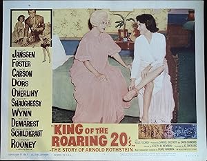 Imagen del vendedor de King of the Roaring 20's Lobby Card #5 1961 Diana Dors & Diane Foster! a la venta por AcornBooksNH