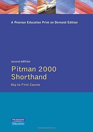 Bild des Verkufers fr Pitman 2000 Shorthand: Key to First Course zum Verkauf von WeBuyBooks