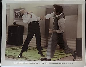 Image du vendeur pour Boom Town 8 x 10 Still 1940 Clark Gable throwing a punch! mis en vente par AcornBooksNH
