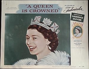 Immagine del venditore per A Queen is Crowned Lobby Card #5 1953 Queen Elizabeth II, Laurence Olivier venduto da AcornBooksNH