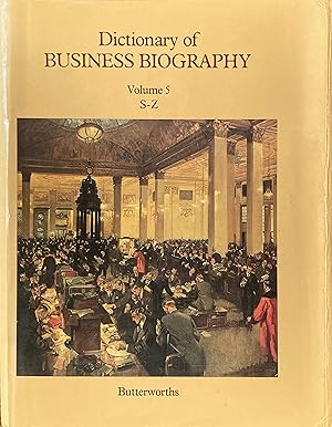 Seller image for Dictionary of business biography, 5 v.+ Supplement for sale by Acanthophyllum Books