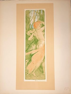 RENOUVEAU pour l'Estampe Moderne. Lithographie originale en couleurs.