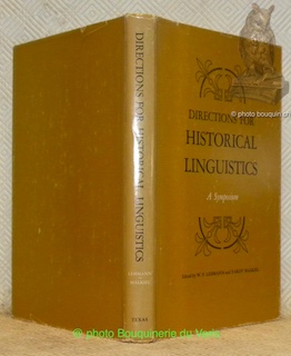 Bild des Verkufers fr Directions for Historical Linguistics. A Symposium. zum Verkauf von Bouquinerie du Varis