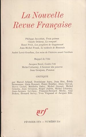 Seller image for La Nouvelle Revue Franaise - N 254 for sale by Librairie Lalibela