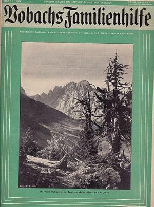 Imagen del vendedor de Praktische Familien- und Modenzeitschrift mit Unfall- und Sterbegeldversicherung. Jahrgang 1937, Heft 1. Mit vielen Abbildungen und Illustrationen, sowie dem dazugehrigen mehrfach gefalteten Schnittmusterbogen. a la venta por Antiquariat Heinz Tessin