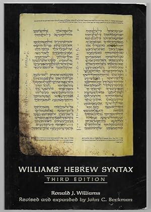 Image du vendeur pour Williams' Hebrew Syntax, Third Edition mis en vente par K. L. Givens Books