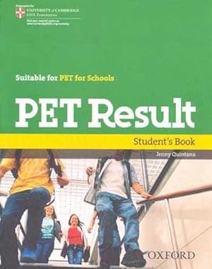 Image du vendeur pour Pet Result Students Book, De Jenny Quintana. Editorial Oxford En Ingl s mis en vente par Juanpebooks