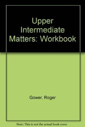 Seller image for Matters Upper Intermediate Workbook - Bell Jan / Gower Rog for sale by Juanpebooks