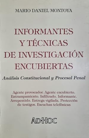 Imagen del vendedor de Informantes Y T cnicas De Investigaci n Encubiertas M. D. M. a la venta por Juanpebooks