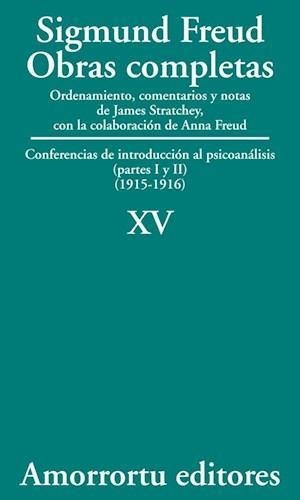 Imagen del vendedor de Obras Completas Sigmund Freud. Vol. Xv a la venta por Juanpebooks