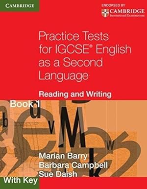 Bild des Verkufers fr Practice Tests For Igcse Esl 1 - Reading & Writing With Key zum Verkauf von Juanpebooks