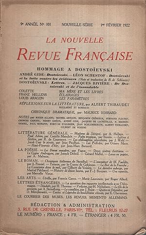 Bild des Verkufers fr La Nouvelle Revue Franaise Fvrier 1942 N 336 zum Verkauf von Librairie Lalibela