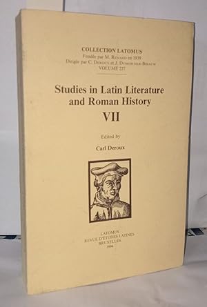 Imagen del vendedor de Studies in latin literature and roman history VII a la venta por Librairie Albert-Etienne