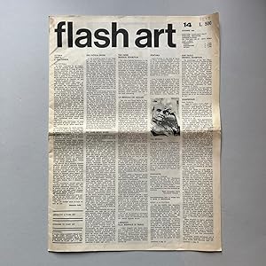Flash art n. 14, dicembre 1969