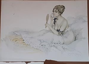 Lithographie par l'inventeur de la pin up.