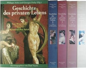 Bild des Verkufers fr Geschichte des privaten Lebens. 5 Bde. [vollstndig] Bd. 1 Vom Rmischen Imperium zum Byzantininschen Reich. / Bd. 2 Vom Feudalzeitalter zur Renaisssance. / Bd. 3 Von der Renaissance zur Aufklrung. / Bd. 4 Von der Revolution zum Groen Krieg. / Bd. 5 Vom Ersten Weltkrieg zur Gegenwart. zum Verkauf von Rotes Antiquariat