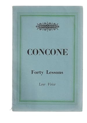 Seller image for FORTY LESSONS LOW VOICE for sale by Books for Amnesty, Malvern