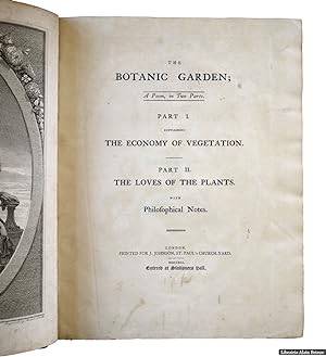 Image du vendeur pour The Botanic Garden; A Poem in two Parts mis en vente par Librairie Alain Brieux