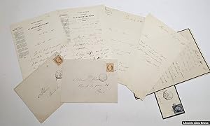 Bild des Verkufers fr Ensemble de six lettres autographes signes adresses  Charles Roux zum Verkauf von Librairie Alain Brieux