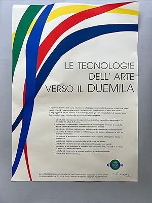 Poster Serigrafia: Le tecnologie dell'arte verso il duemila. Firmato da Piero Dorazio