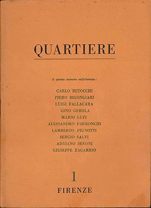 Quartiere. Quaderno trimestrale di poesia