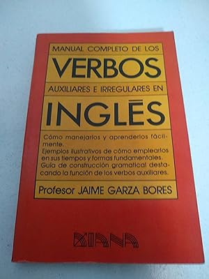 Bild des Verkufers fr Manual completo de los verbos auxiliares e irregulares en ingls zum Verkauf von SoferBooks