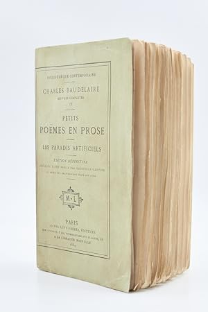 Seller image for [Le Spleen de Paris] Petits pomes en prose - Les Paradis artificiels for sale by Librairie Le Feu Follet