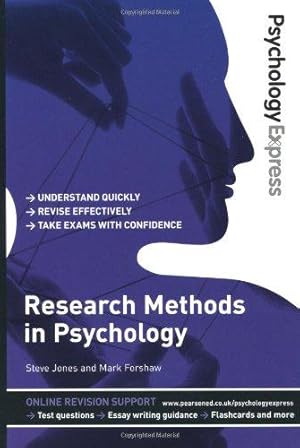 Bild des Verkufers fr Psychology Express: Research Methods in Psychology: (Undergraduate Revision Guide) zum Verkauf von WeBuyBooks