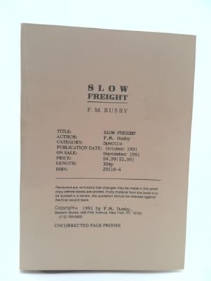 Seller image for Slow Freight for sale by ThriftBooksVintage