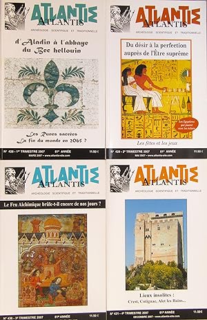 Revue ATLANTIS N° 432 à 435 Année 2008 complète
