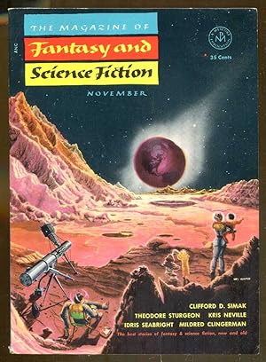 Bild des Verkufers fr The Tree of Time in The Magazine of Fantasy and Science Fiction: November, 1953 zum Verkauf von Dearly Departed Books