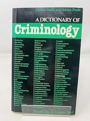 Seller image for Dictionary of Criminology for sale by Cambridge Recycled Books