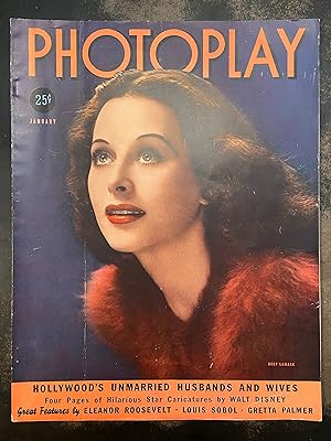 Photoplay Magazine: January 1939, Hedy Lamarr (Vol. LIII., No. 1)