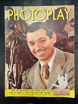 Photoplay Magazine: July 1938, Clark Gable (Vol. LII., No. 7)