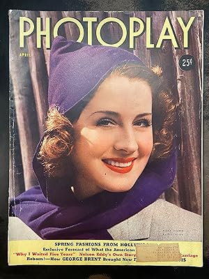 Photoplay Magazine: April 1939, Norma Shearer (Vol. LIII., No. 4)